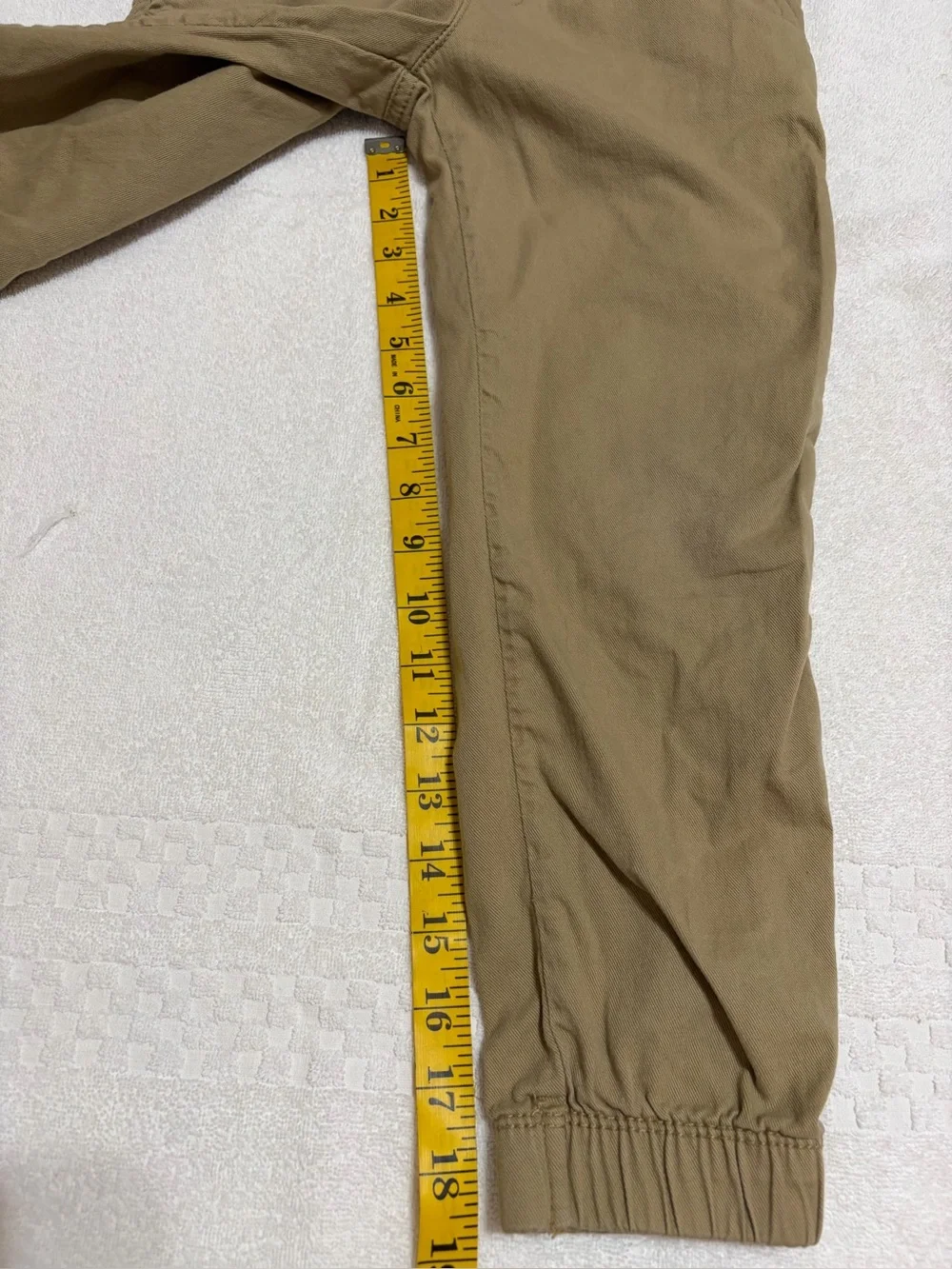 kids Elastic Waist Jogger Pants - Tan(M)